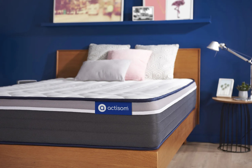 Matelas 90x180 cm Ressorts ensachés et Mémoire de forme - Actiflex Plus