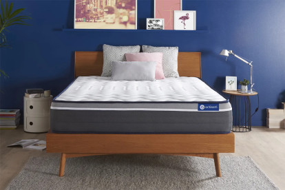 Matelas 160x195 cm Ressorts ensachés et Mémoire de forme - Actiflex Plus