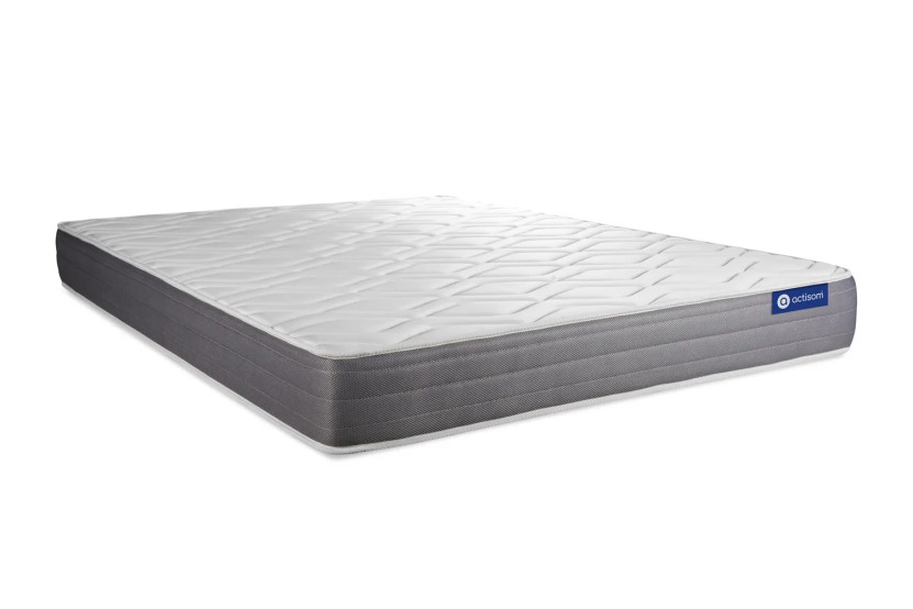 Ensemble Matelas Sommier 120x190 cm - Sommier Blanc (en kit) - Actiflex Dream