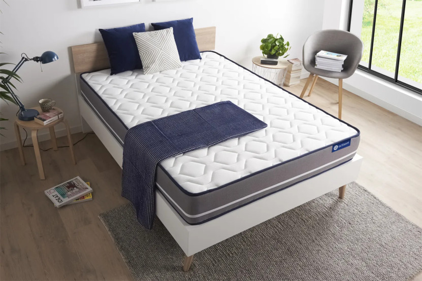 Matelas 90x180 cm Latex et mémoire de forme - Actilatex Pur