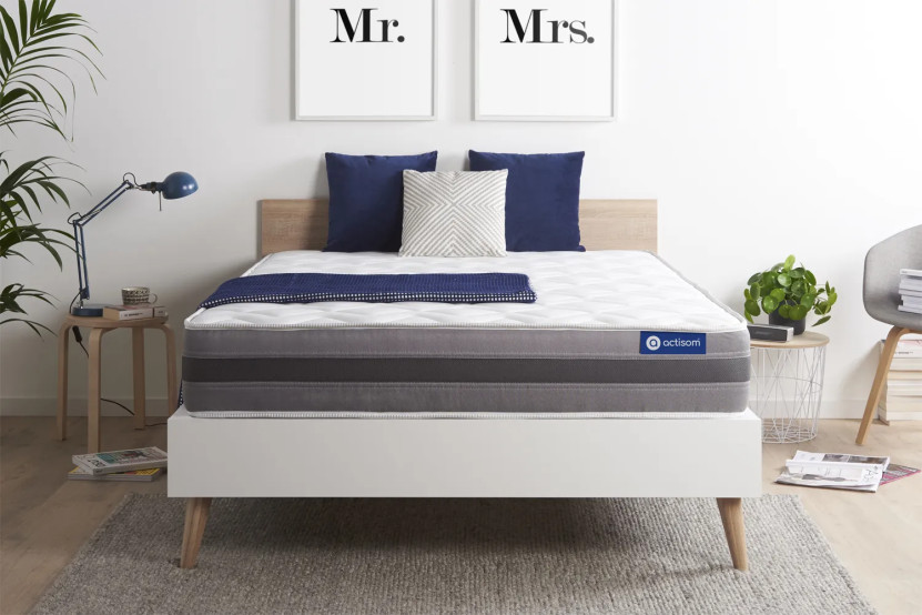 Matelas 133x183 cm Latex et mémoire de forme - Actilatex Relax