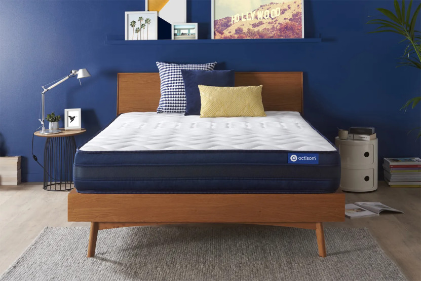 Matelas 140x200 cm Ressorts ensachés et Mémoire de forme - Actiflex Tech