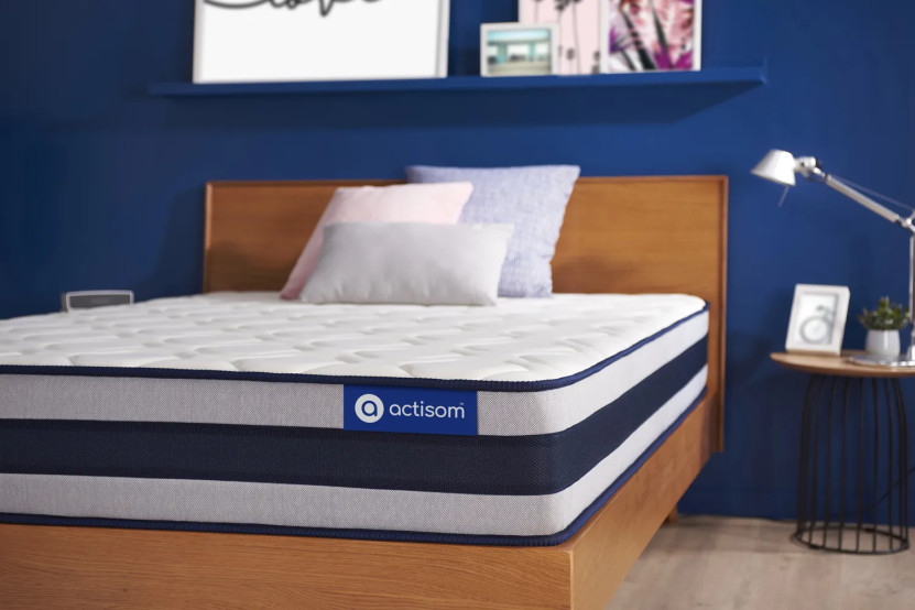 Matelas 90x200 cm Ressorts ensachés et Mémoire de forme - Actiflex Ergo