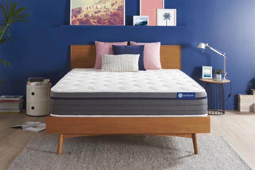 Matelas 180x220 cm Ressorts ensachés et Mémoire de forme - Actiflex Zen