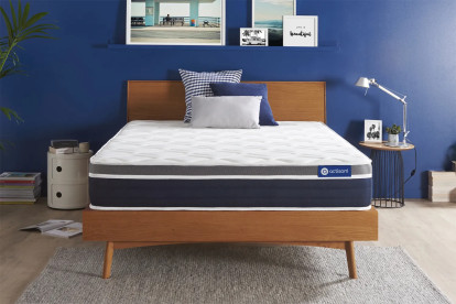 Matelas 133x182 cm Ressorts ensachés et Mémoire de forme - Actiflex Confort
