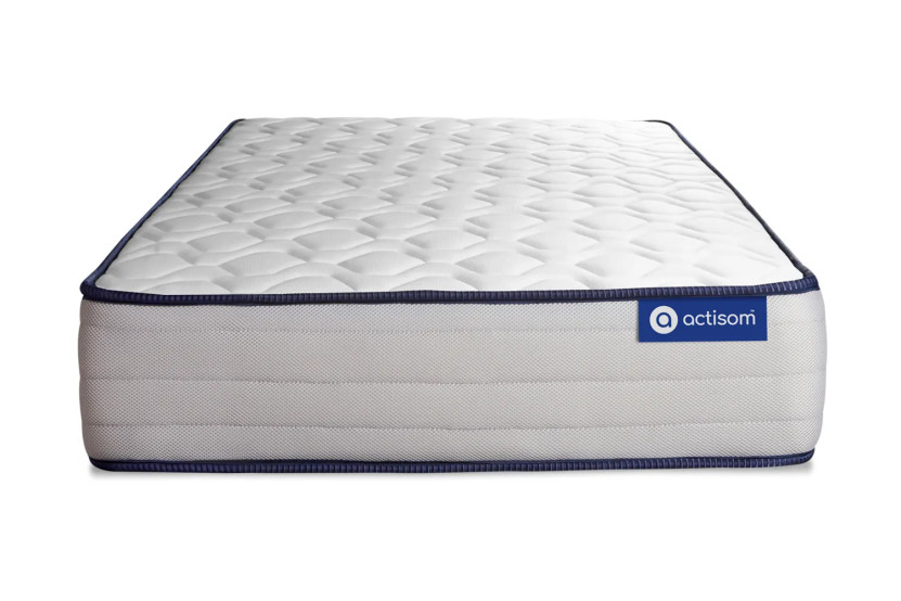 Ensemble Matelas Sommier 80x190 cm - Sommier Gris (en kit) - Actilatex Form