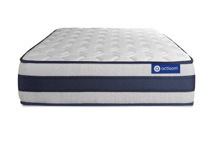 Ensemble Matelas Sommier 80x200 cm - Sommier Gris (en kit) - Actilatex Ergo