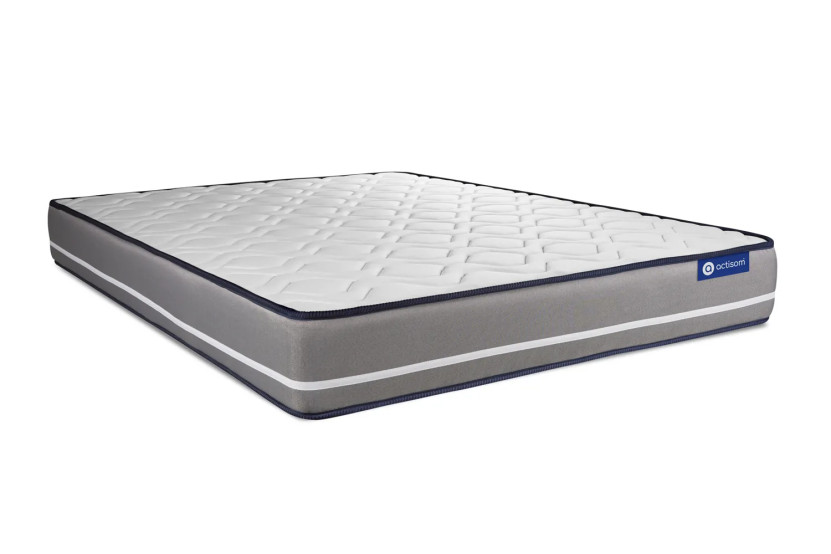 Ensemble Matelas Sommier 180x220 cm - Sommier Blanc (en kit) - Actilatex Pur