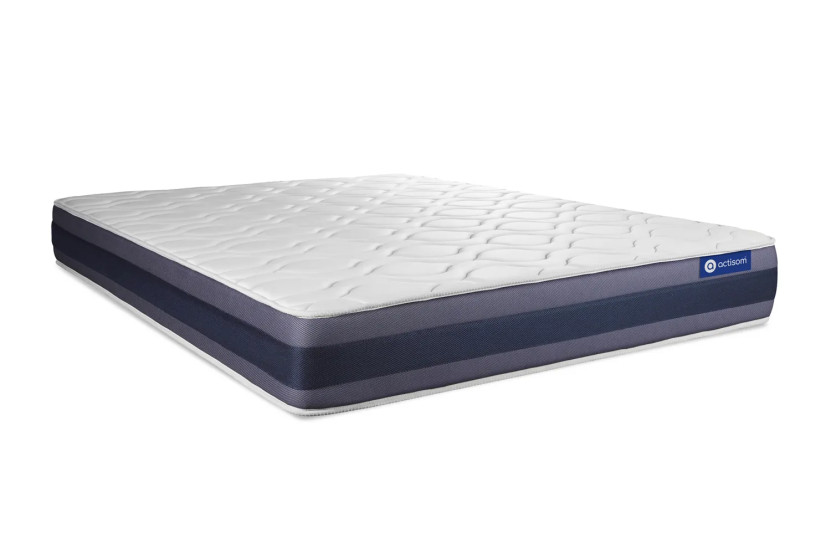 Ensemble Matelas Sommier 160x195 cm - Sommier Gris (en kit) - Actilatex Morpho