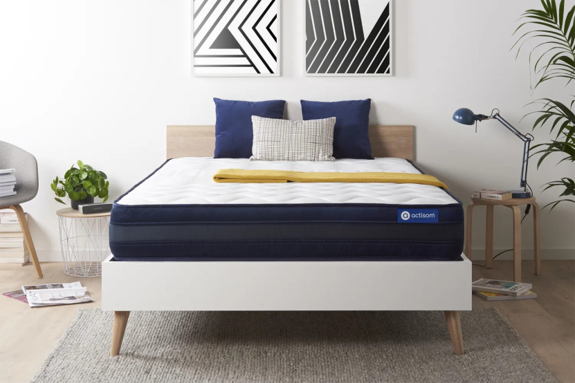 Matelas 135x200 cm Latex et mémoire de forme - Actilatex Tech