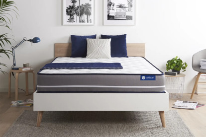 Matelas 130x200 cm Latex et mémoire de forme - Actilatex Pur