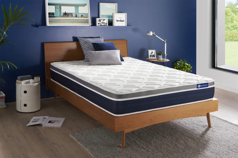 Matelas 140x190 cm Ressorts ensachés et Mémoire de forme - Actiflex Confort