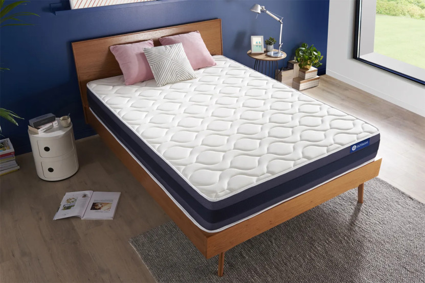 Matelas 100x220 cm Ressorts ensachés et Mémoire de forme - Actiflex Morpho