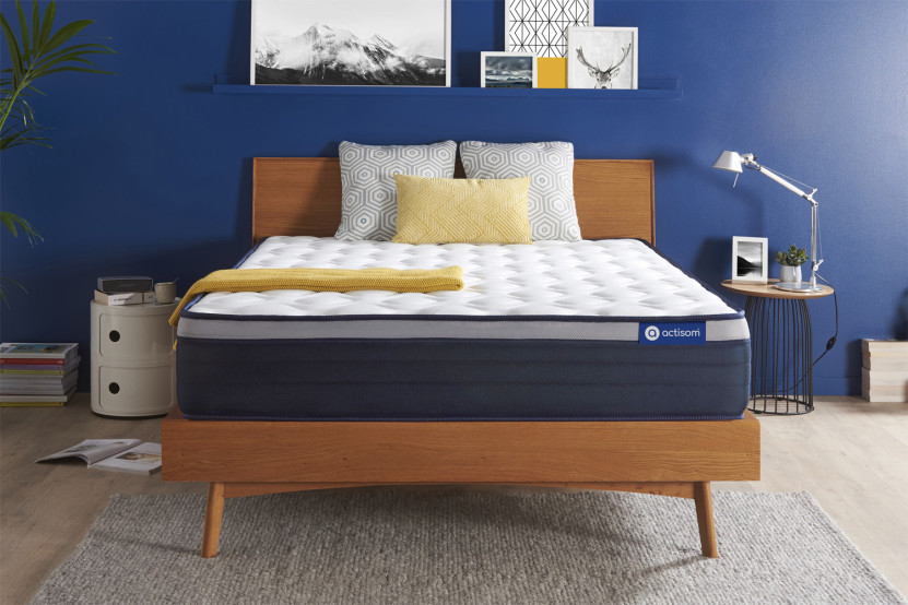 Matelas 140x190 cm Ressorts ensachés et Mémoire de forme - Actiflex Max