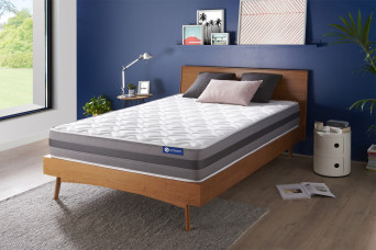 Matelas 200x200 cm Ressorts ensachés et Mémoire de forme - Actiflex Relax