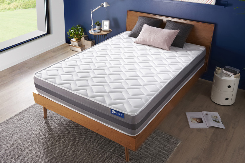 Matelas 120x220 cm Ressorts ensachés et Mémoire de forme - Actiflex Relax