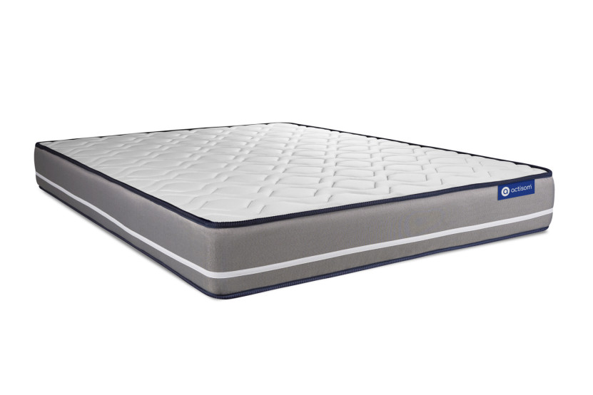 Ensemble Matelas Sommier 120x200 cm - Sommier Blanc (en kit) - Actilatex Pur