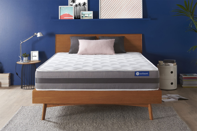 Matelas 135x200 cm Ressorts ensachés et Mémoire de forme - Actiflex Relax