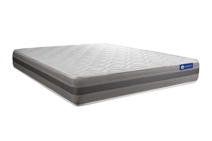 Ensemble Matelas Sommier 160x210 cm - Sommier Blanc (en kit) - Actilatex Relax