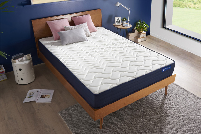 Matelas 130x210 cm Ressorts ensachés et Mémoire de forme - Actiflex Life