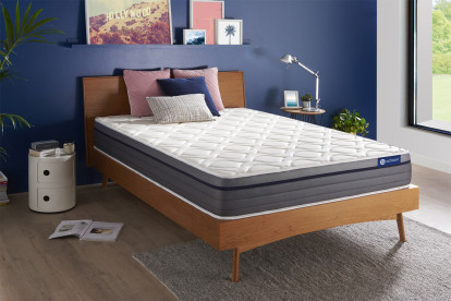 Matelas 130x210 cm Ressorts ensachés et Mémoire de forme - Actiflex Zen