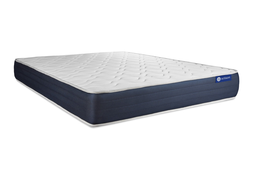 Ensemble Matelas Sommier 140x210 cm - Sommier Blanc (en kit) - Actiflex Sleep