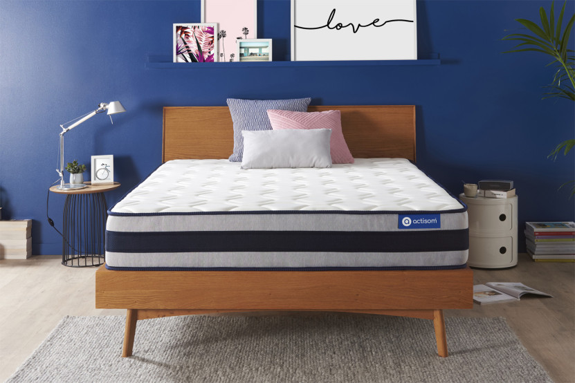 Matelas 130x190 cm Ressorts ensachés et Mémoire de forme - Actiflex Ergo