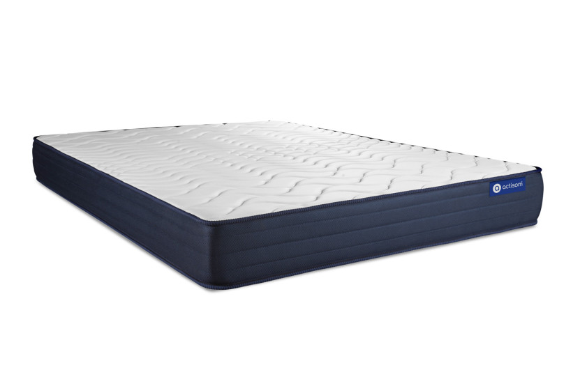 Ensemble Matelas Sommier 120x210 cm - Sommier Gris (en kit) - Actimemo Life