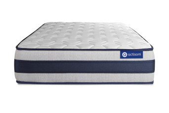 Matelas 120x210 cm Ressorts ensachés et Mémoire de forme - Actiflex Ergo