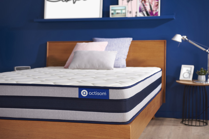 Matelas 90x190 cm Ressorts ensachés et Mémoire de forme - Actiflex Ergo