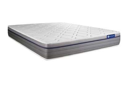 Ensemble Matelas Sommier 180x190 cm - Sommier Gris (en kit) - ActiMemo Zen