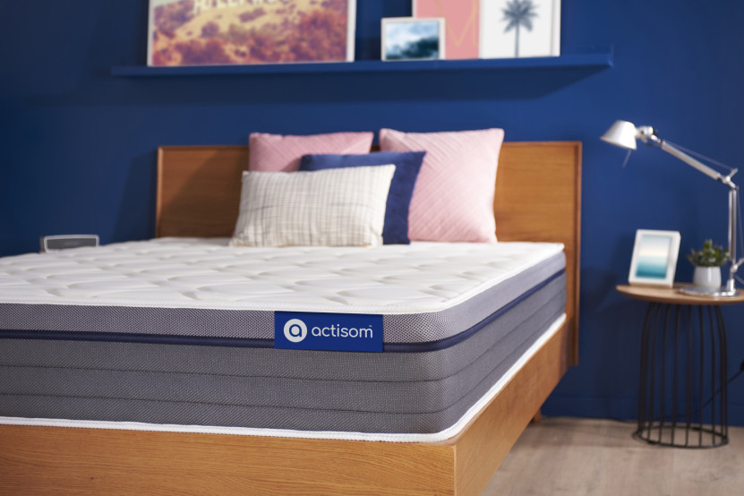 Matelas 80x210 cm Ressorts ensachés et Mémoire de forme - Actiflex Zen