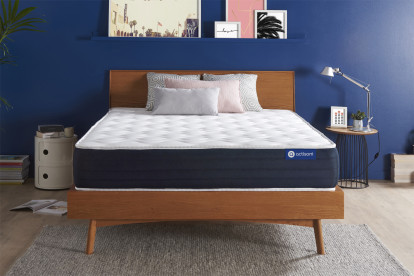 Matelas 140x190 cm Ressorts ensachés et Mémoire de forme - Actiflex Sleep