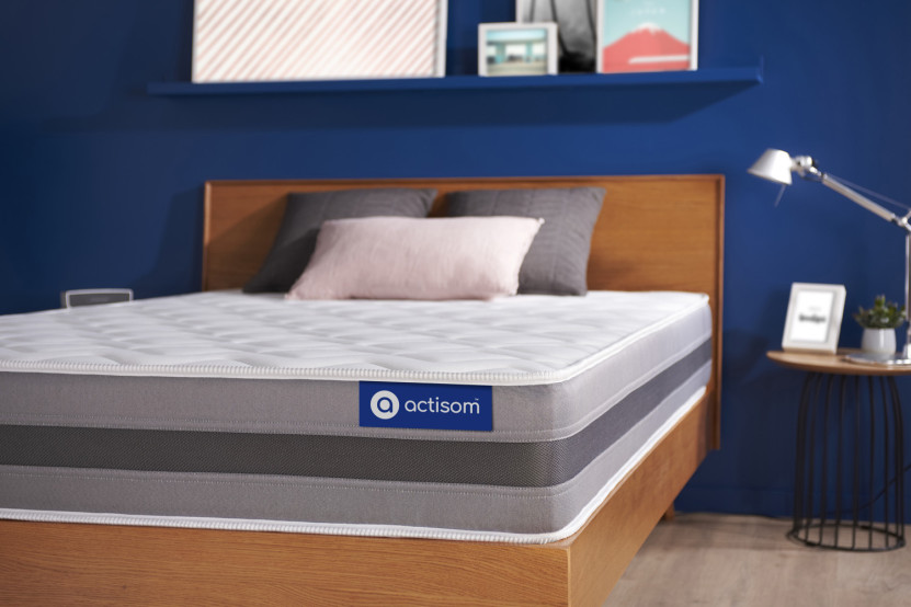 Matelas 90x210 cm Ressorts ensachés et Mémoire de forme - Actiflex Relax