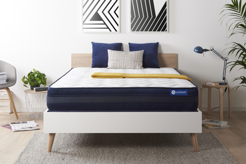 Matelas 135x190 cm Latex et mémoire de forme - Actilatex Tech