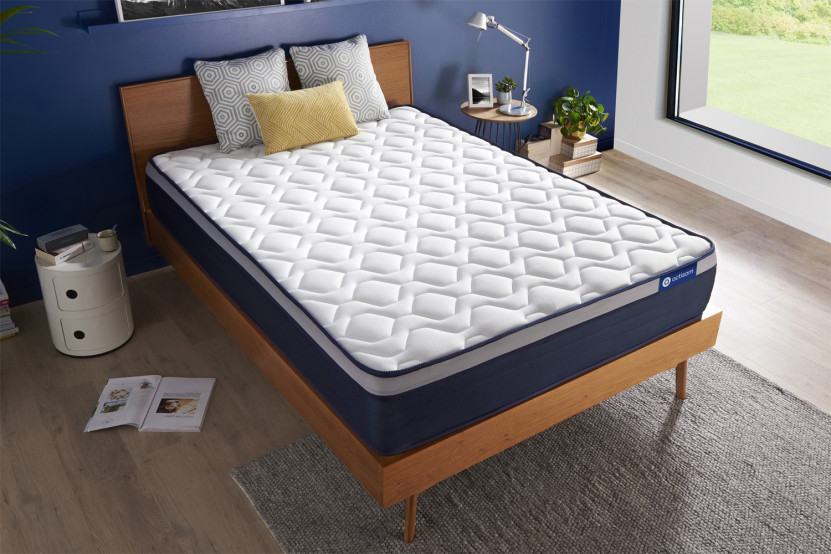 Matelas 100x210 cm Ressorts ensachés et Mémoire de forme - Actiflex Max