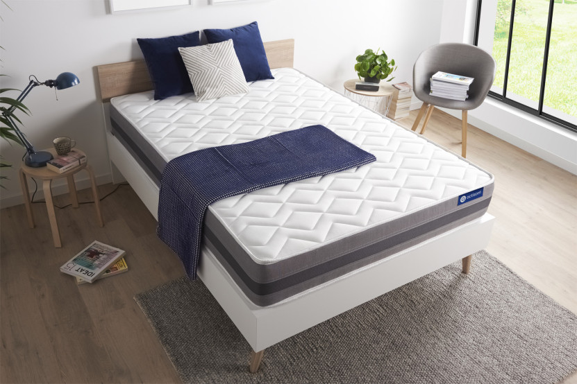 Matelas 130x200 cm Latex et mémoire de forme - Actilatex Relax