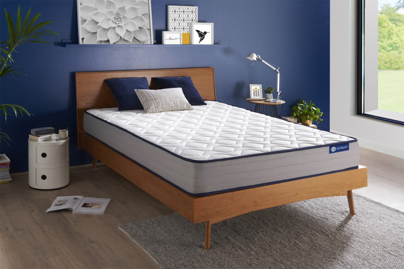 Matelas 200x200 cm Ressorts ensachés et Mémoire de forme - Actiflex Form