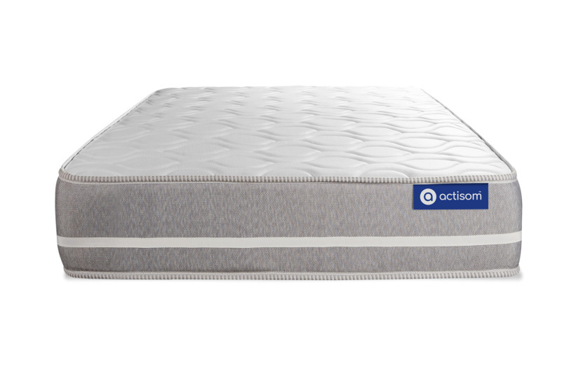 Ensemble Matelas Sommier 80x190 cm - Sommier Blanc (en kit) - Actimemo Touch