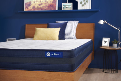 Matelas 100x210 cm Ressorts ensachés et Mémoire de forme - Actiflex Tech