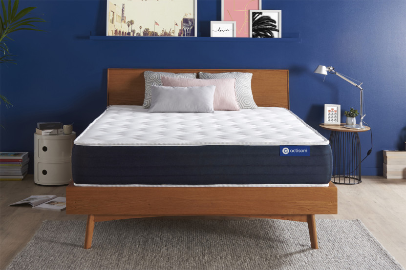 Matelas 200x200 cm Ressorts ensachés et Mémoire de forme - Actiflex Sleep