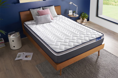 Matelas 130x200 cm Ressorts ensachés et Mémoire de forme - Actiflex Plus