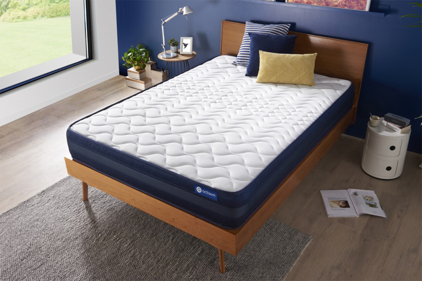 Matelas 100x210 cm Ressorts ensachés et Mémoire de forme - Actiflex Tech
